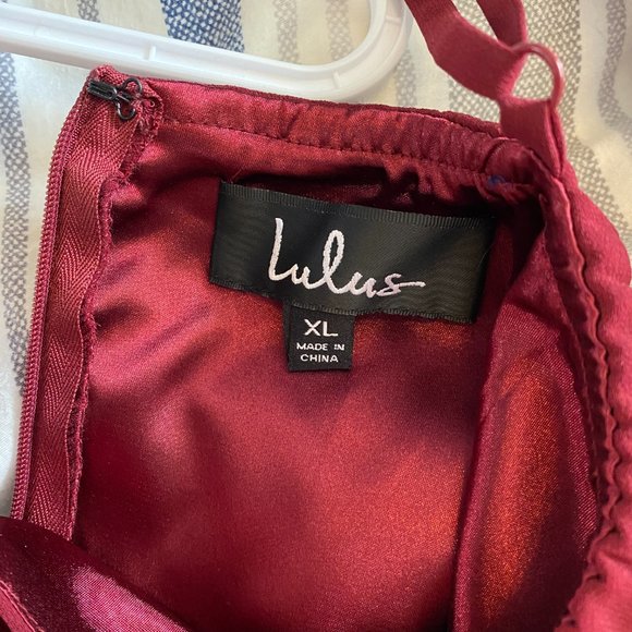 Lulu's All About Love Burgundy Maxi Dress - Picture 3 of 4